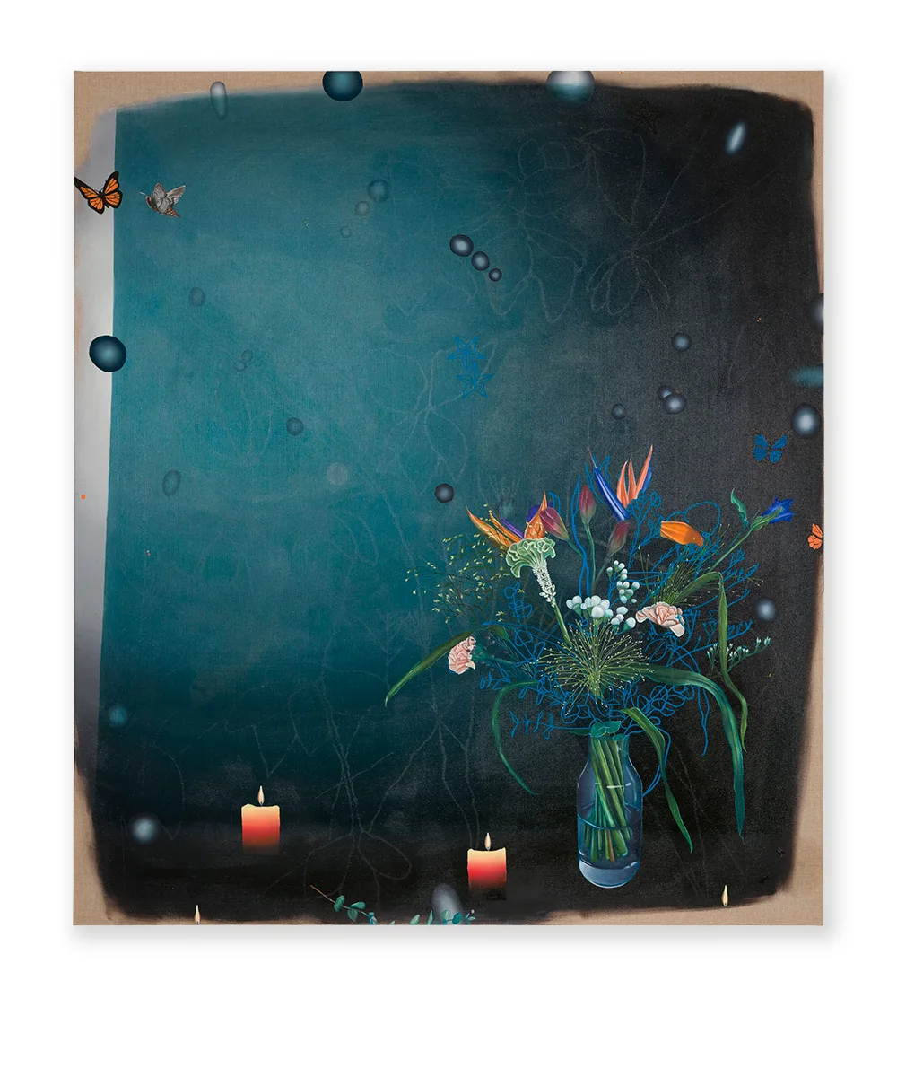 Solar Powered, 2022, Oil on linen, 160 x 140 cm