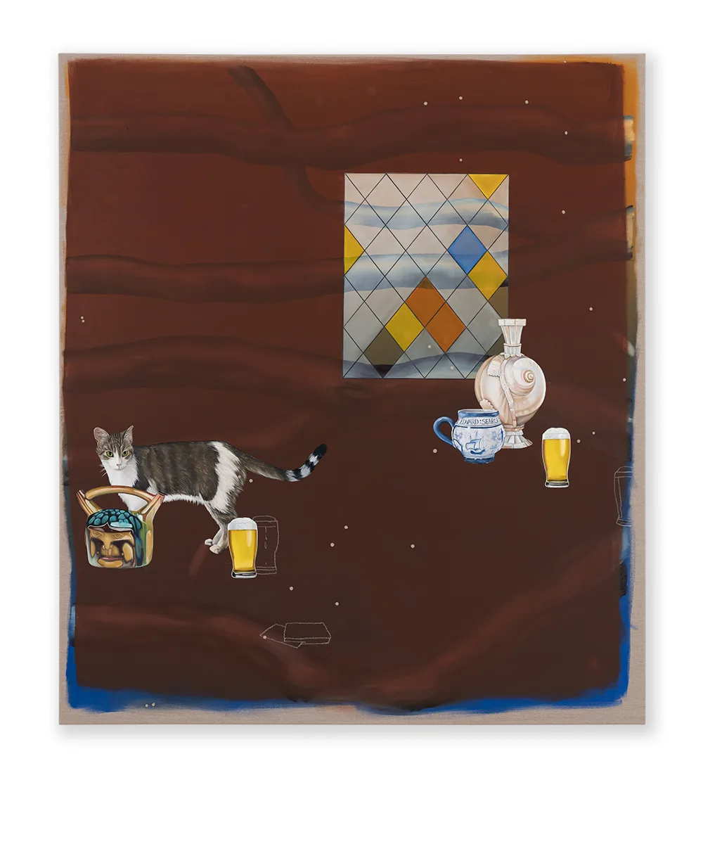 After work drinks, 2023, Oil on linen, 160 x 140 cm